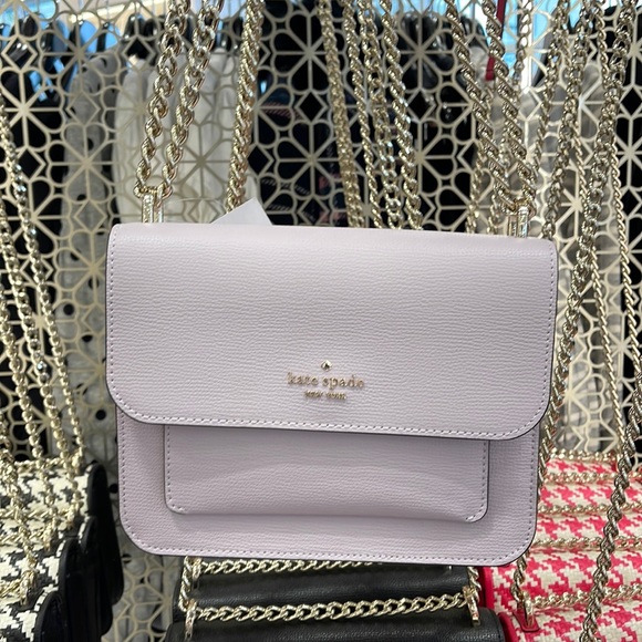 Kate Spade Remi Flap Chain Crossbody lilac moon - Picture 2 of 16